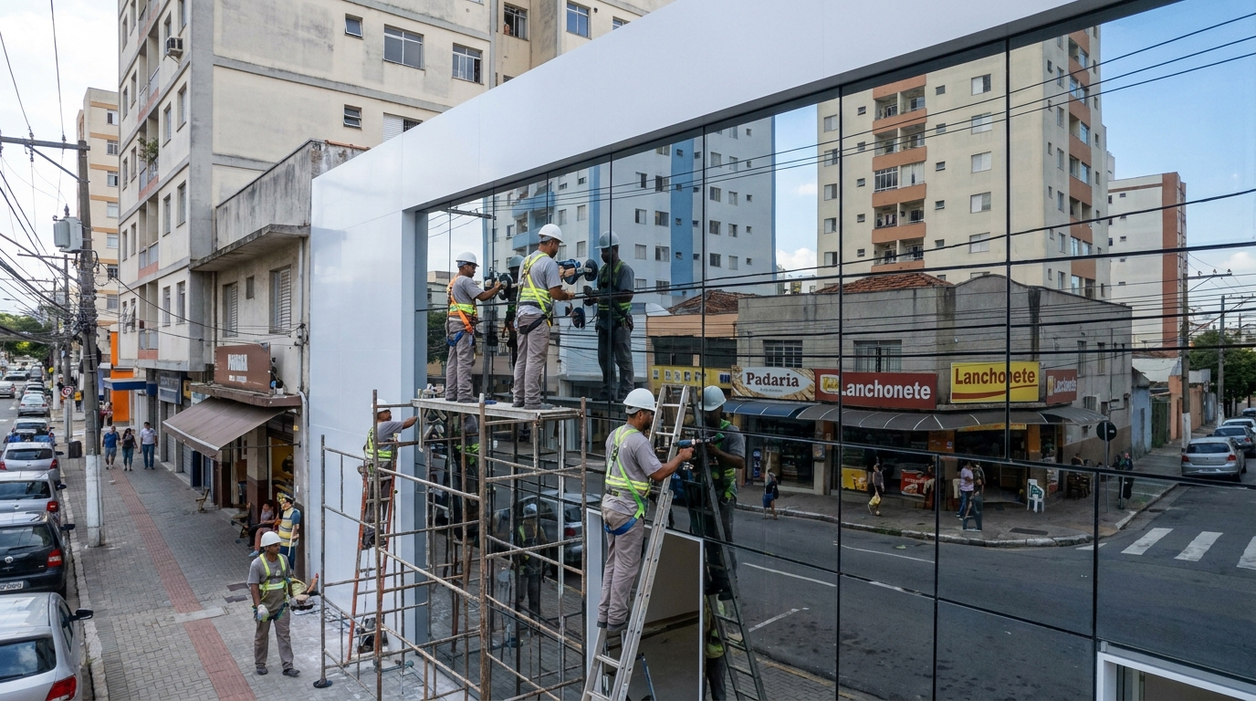 Fechamentos em Vidro no Flexal, Serra‑ES