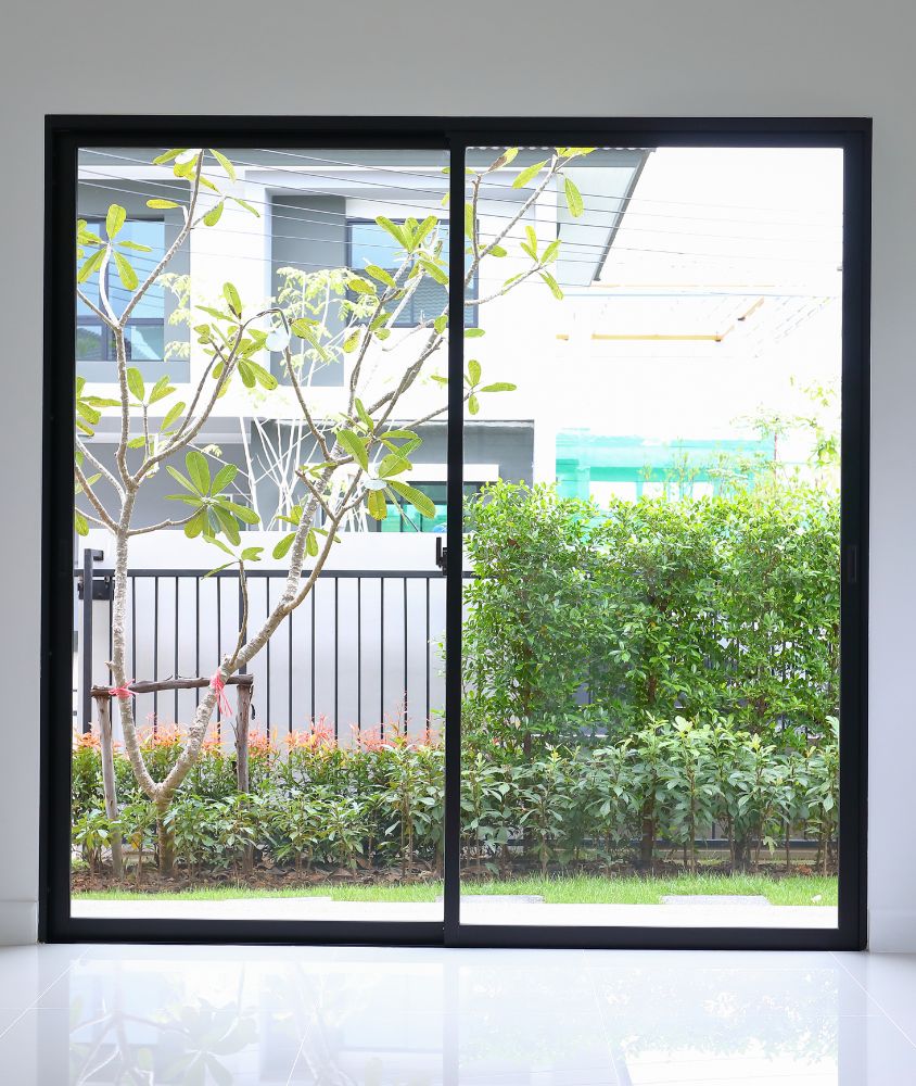 porta de vidro em Serra